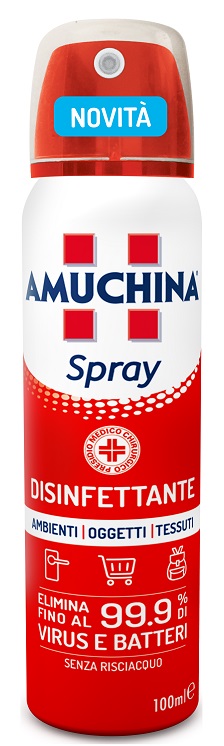 AMUCHINA SPRAY AMBIENTI OGGETTI TESSUTI 100 ML - farmacia187.it