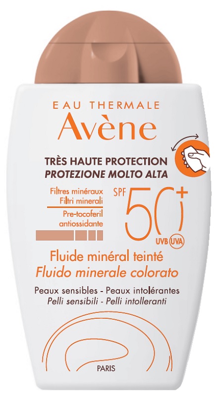 AVENE SOL FLUIDO MINERALE SPF50+ COLORATO NUOVA FORMULA 40 ML - farmacia187.it