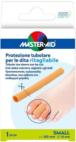 PROTEZIONE TUBOLARE MASTER-AID FOOTCARE RITAGLIABILE 15 CM 15 MM SMALL C6 - farmacia187.it