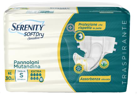 SERENITY PANNOLONE MUTANDINA SD SENSITIVE EXTRA TAGLIA L 30 PEZZI - farmacia187.it
