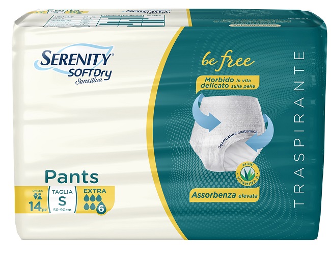 SERENITY PANTS SD SENSITIVE BE FREE EXTRA TAGLIA S 14 PEZZI - farmacia187.it