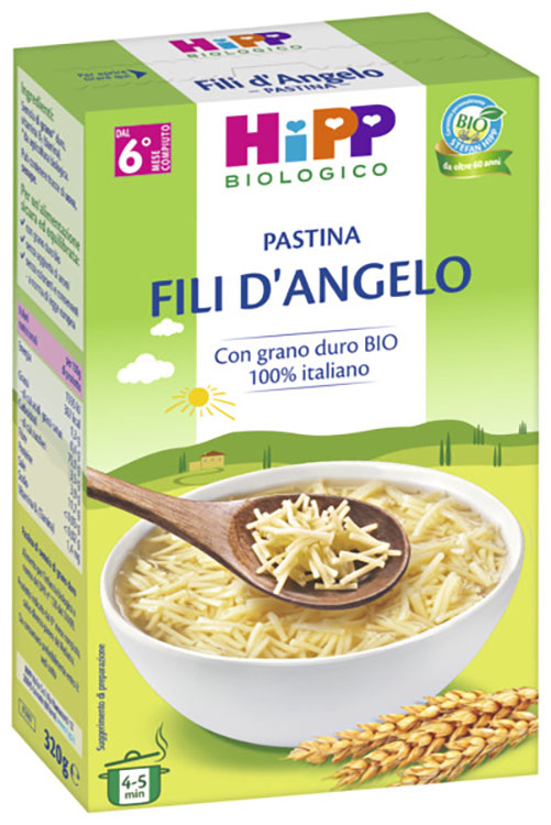 HIPP BIO PASTINA FILI D'ANGELO 320 G - farmacia187.it