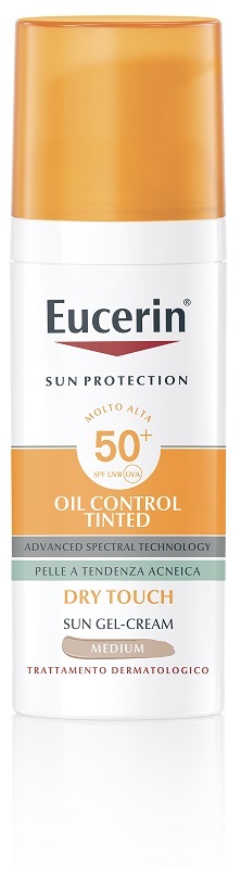 EUCERIN SUN OIL CONTROL TINTED CREAM SPF50+ 50 ML - farmacia187.it