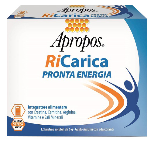 APROPOS RICARICA PRONTA ENERGIA 12 BUSTINE 6 G - farmacia187.it