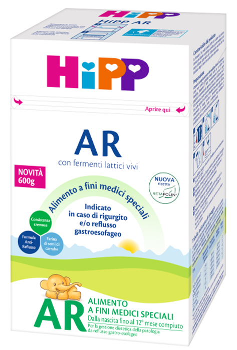 HIPP LATTE ANTIREFLUSSO CON METAFOLINA 600 G - farmacia187.it
