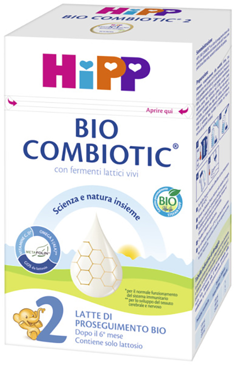 HIPP LATTE 2 COMBIOTIC 600 G BIO - farmacia187.it