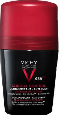 VICHY HOMME DEODORANTE CLINICAL CONTROL 96H ROLL 50 ML - farmacia187.it