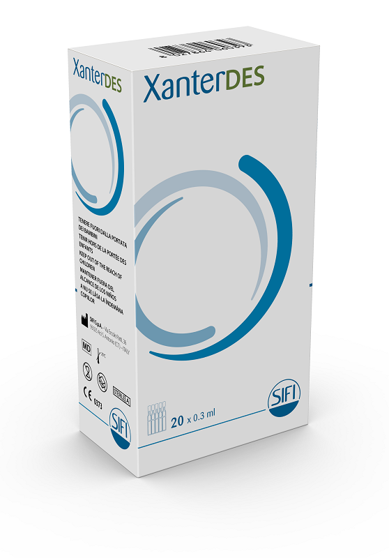 XANTERDES SOLUZIONE OFTALMICA 20 FLACONCINI MONODOSE DA 0,3 ML - farmacia187.it