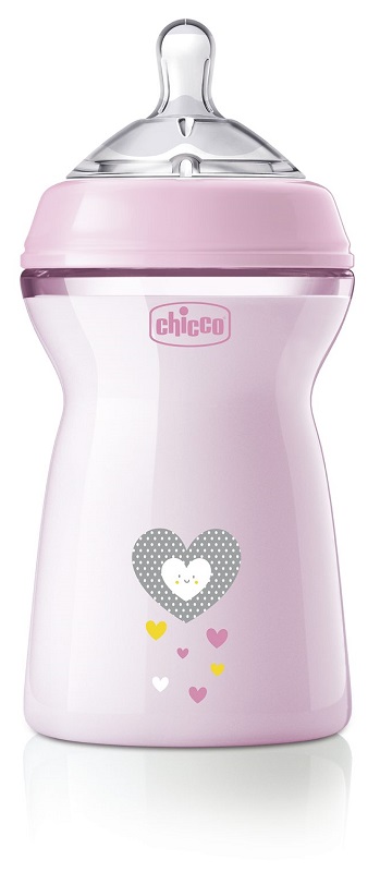 CHICCO BIBERON NAT FEEL PP 6M+ 330 ML BIMBA - farmacia187.it