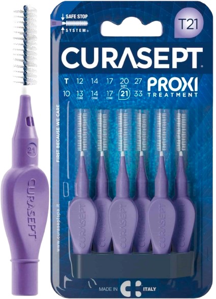 CURASEPT PROXI T21 VIOLA/PURPLE 6 PEZZI - farmacia187.it