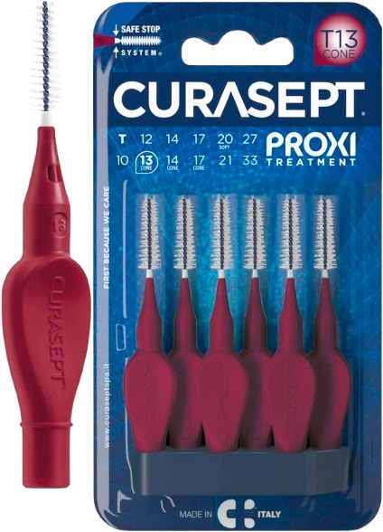 CURASEPT PROXI T13 CONE BORDEAUX 6 PEZZI - farmacia187.it