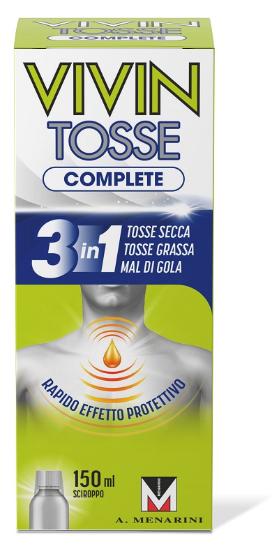 VIVIN TOSSE COMPLETE SCIROPPO PER TOSSE 150 ML - farmacia187.it