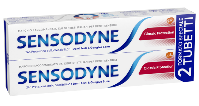 SENSODYNE CLASSICO PROTECTION 2 X 75 ML - farmacia187.it