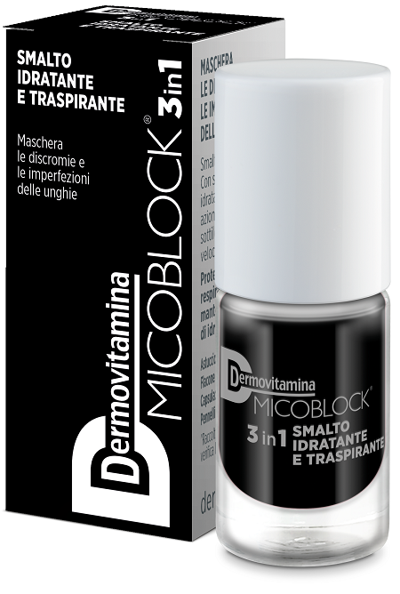 DERMOVITAMINA MICOBLOCK 3IN1 SMALTO IDRATANTE E TRASPIRANTE NERO 5 ML - farmacia187.it