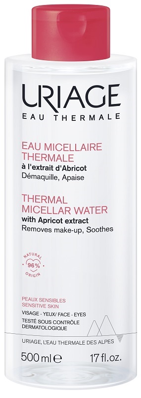 URIAGE EAU MICELLAIRE THERMALE PELLI SECCHE FLACONE 500 ML - farmacia187.it