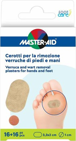 CEROTTO VERRUCHE MASTER-AID FOOTCARE PIEDI/MANI 16 PEZZI E4 - farmacia187.it