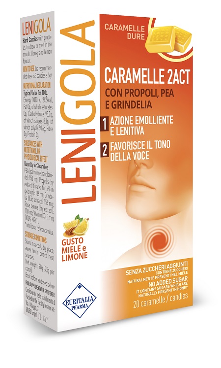 LENIGOLA 2ACT CARAMELLE DURE 20 PEZZI - farmacia187.it