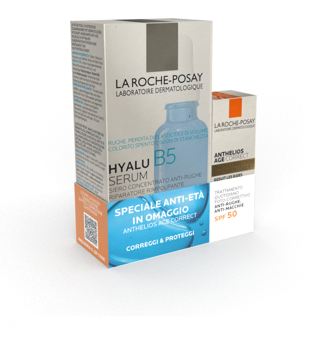 HYALB5 SERUM 30 ML + ANTHELIOS AGE CORRECT SPF50 3 ML OMAGGIO - farmacia187.it