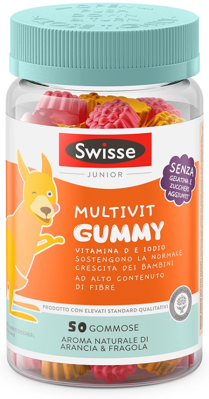 SWISSE JUNIOR MULTIVIT GUMMY 50 PASTIGLIE GOMMOSE - farmacia187.it