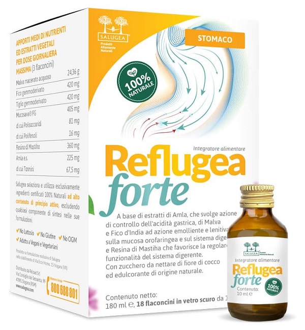 SALUGEA REFLUGEA FORTE 18 FLACONCINI DA 10 ML - farmacia187.it