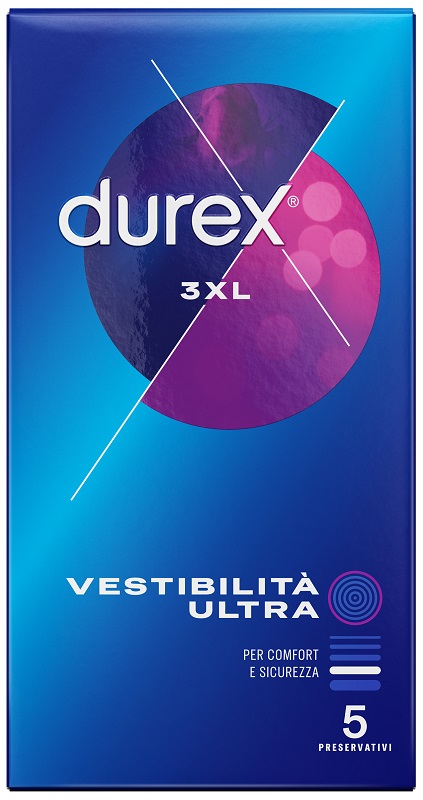 PRESERVATIVO DUREX 3XL VESTIBILITA' ULTRA 5 PEZZI - farmacia187.it