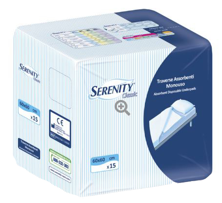 TRAVERSA SERENITY CLASSIC TRAVERSA SUPER 60X60 CM 30 PEZZI - farmacia187.it
