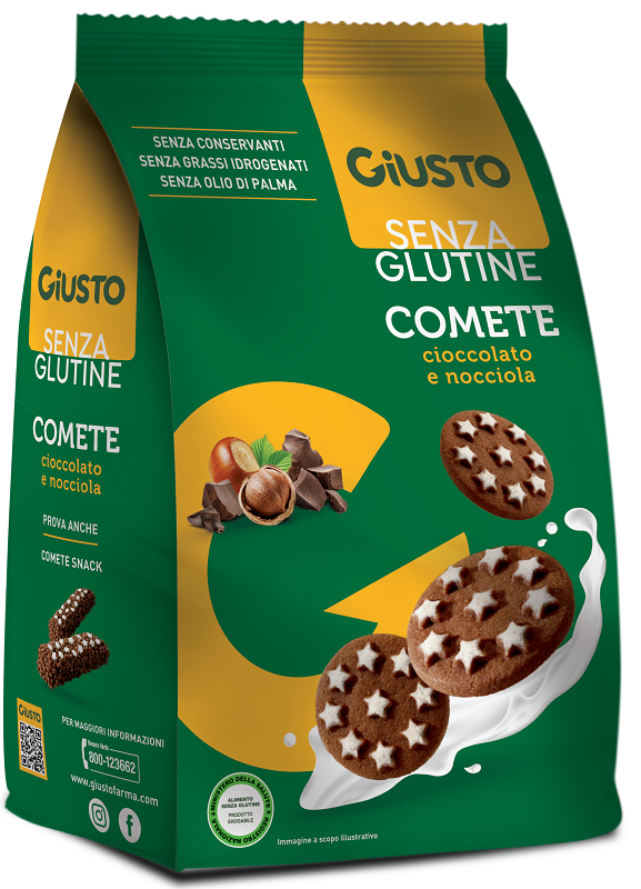 GIUSTO SENZA GLUTINE COMETE BISCOTTI 200 G - farmacia187.it