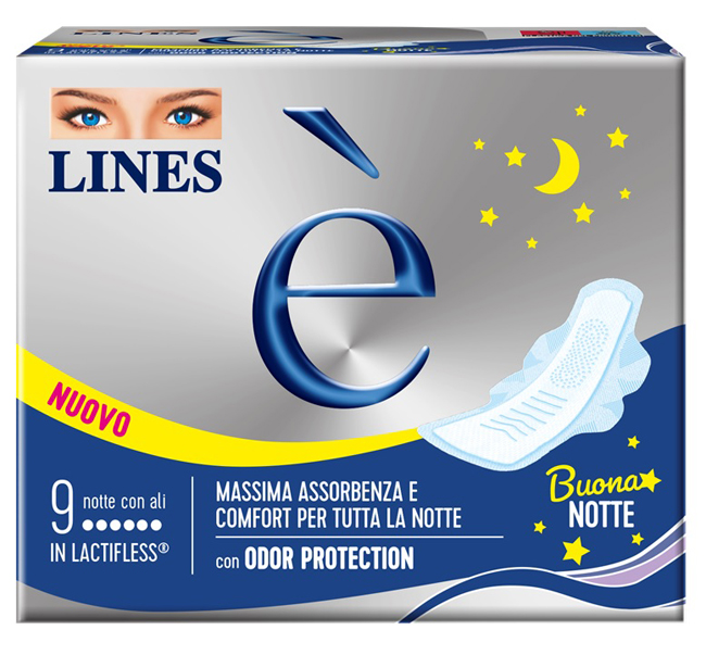 LINES E' NOTTE CARRY PACK 9 PEZZI - farmacia187.it