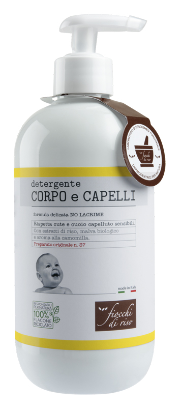 FIOCCHI DI RISO DETERGENTE CORPO/CAPELLI CAMOMILLA 400 ML - farmacia187.it