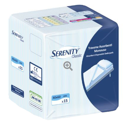 TRAVERSA SERENITY CLASSIC SUPER 40X60 CM 30 PEZZI - farmacia187.it