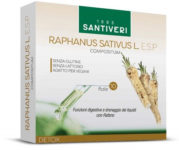 RAPHANUS SATIVUS L ESP 10 FIALE DA 10 ML - farmacia187.it
