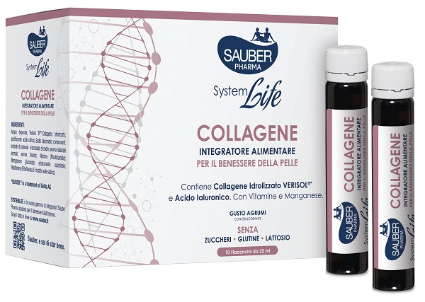 SAUBER SYSTEMLIFE ANTIETA' COLLAGENE 10 FLACONCINI DA 25 ML - farmacia187.it