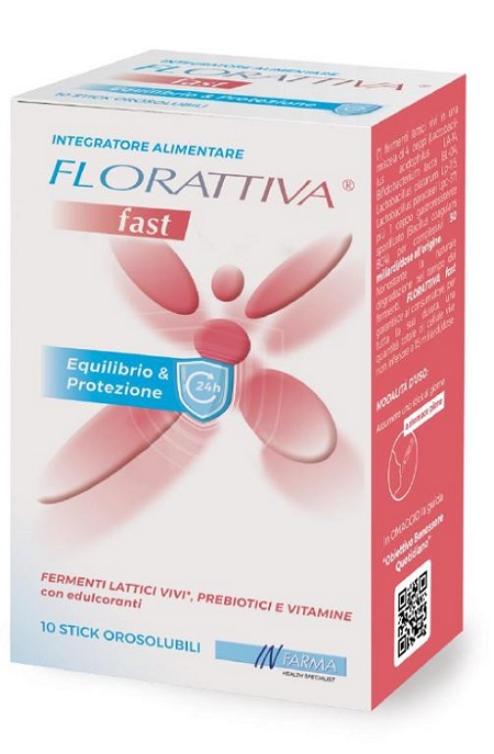 FLORATTIVA FAST 10 STICK OROSOLUBILI - farmacia187.it