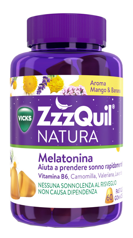 ZZZQUIL NATURA MANGO & BANANA 60 PASTIGLIE GOMMOSE - farmacia187.it
