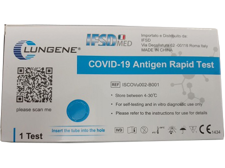 TEST ANTIGENICO RAPIDO COVID-19 CLUNGENE AUTODIAGNOSTICO DETERMINAZIONE QUALITATIVA ANTGENI SARS-COV-2 IN TAMPONI NASALI MEDIANTE IMMUNOCROMATOGRAFIA - farmacia187.it