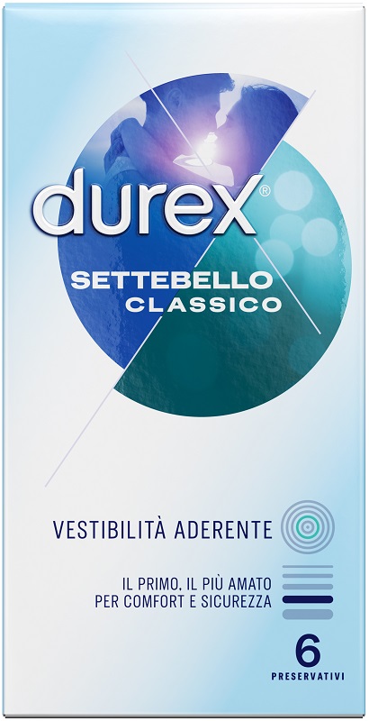PROFILATTICO DUREX SETTEBELLO CLASSICO 6 PEZZI - farmacia187.it