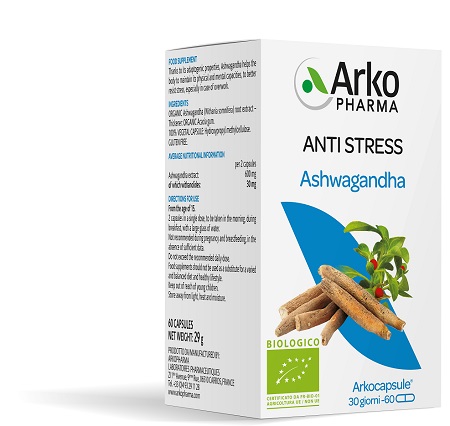 ARKOCPS ASHWAGANDHA BIO 60 CAPSULE - farmacia187.it