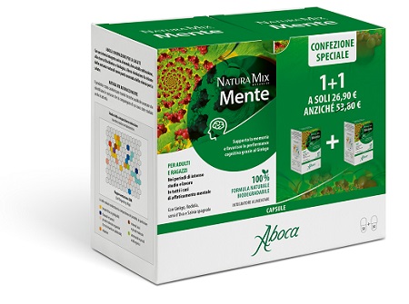NATURA MIX ADVANCED MENTE CONFEZIONE SPECIALE 50 CAPSULE + 50 CAPSULE - farmacia187.it