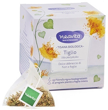 Neavita FiltroScrigno Tiglio Fiori e Brattee Bio - Tisana Rilassante Medievale 15 Filtri da 1,8 G - farmacia187.it