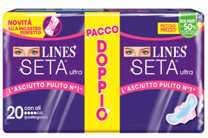 LINES SETA ULTRA ASSORBENTI ALI VP 20 PEZZI - farmacia187.it