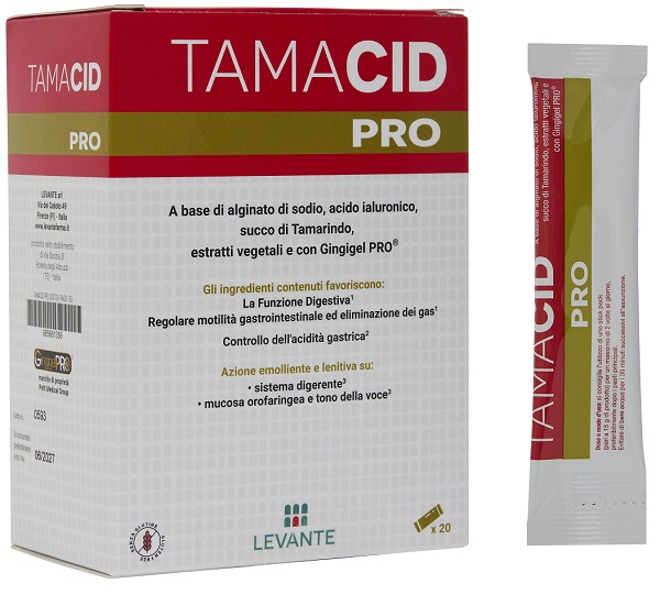 TAMACID PRO 20 STICK PACK 15 G SENZA GLUTINE SENZA LATTOSIO - farmacia187.it