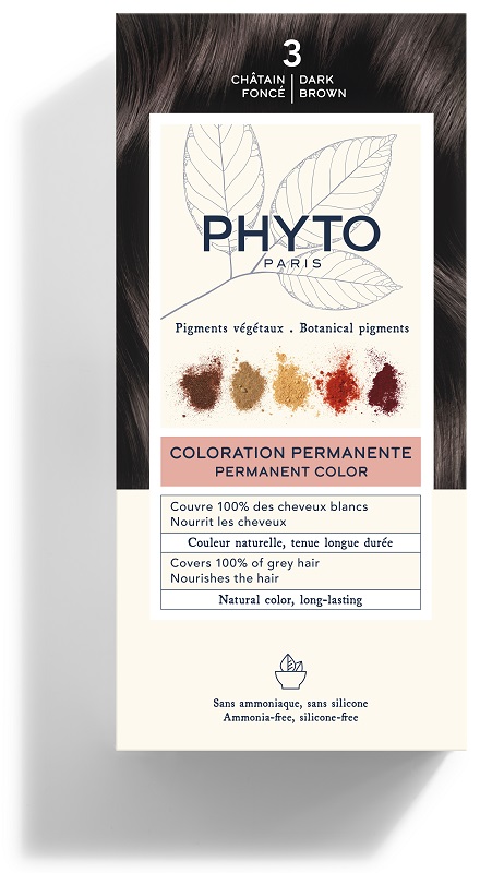 COLOR KIT 3 CASTANO SCURO LATTE RIVELATORE 50 ML + CREMA COLORANTE 50 ML + MASCHERA PROTETTIVA COLORE 12 ML + GUANTI - farmacia187.it