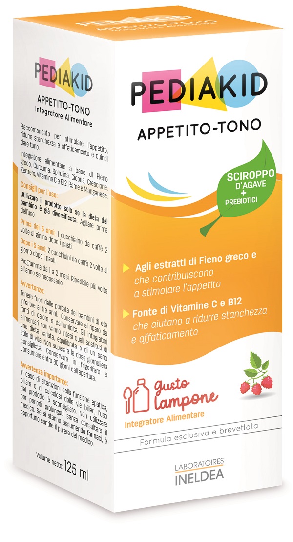 PEDIAKID APPETITO E TONO SCIROPPO 125 ML - farmacia187.it