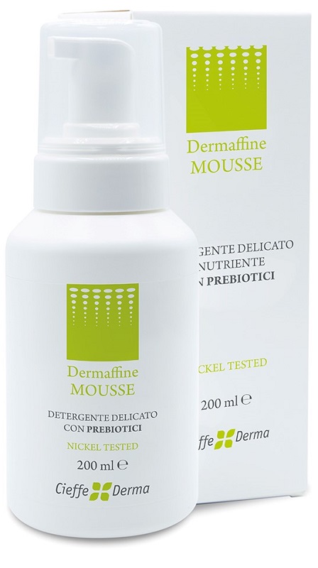 DERMAFFINE MOUSSE DETERGENTE DELICATO E NUTRIENTE CON PREBIOTICI 200 ML - farmacia187.it