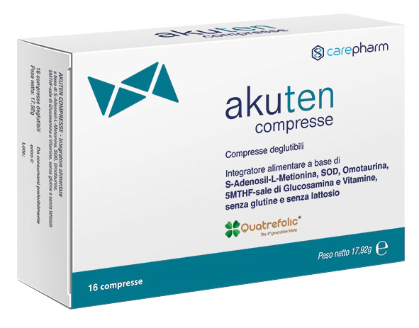AKUTEN 16 COMPRESSE DEGLUTIBILI SENZA GLUTINE E LATTOSIO - farmacia187.it