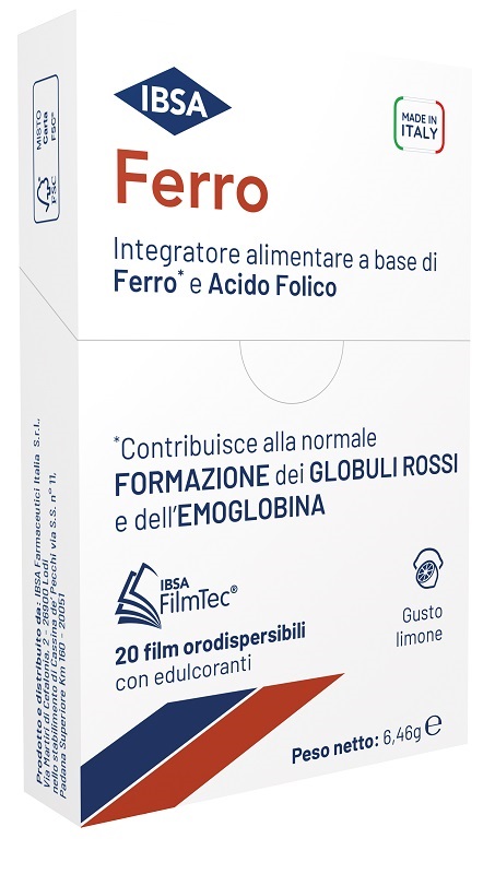 FERRO IBSA 20 FILM ORODISPERSIBILI - farmacia187.it