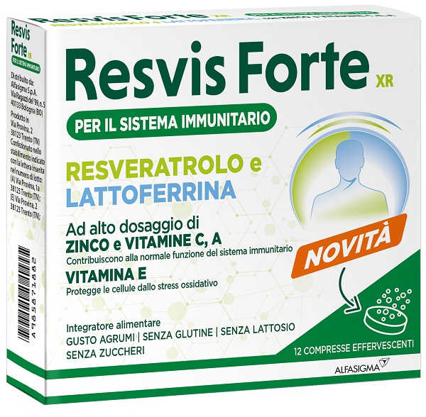 RESVIS FORTE XR 12 COMPRESSE EFFERVESCENTI - farmacia187.it
