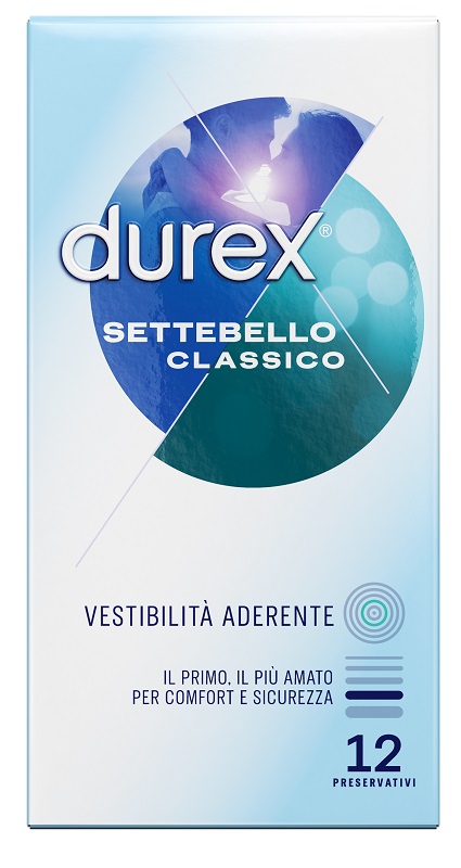 PROFILATTICO DUREX SETTEBELLO CLASSICO 12 PEZZI - farmacia187.it