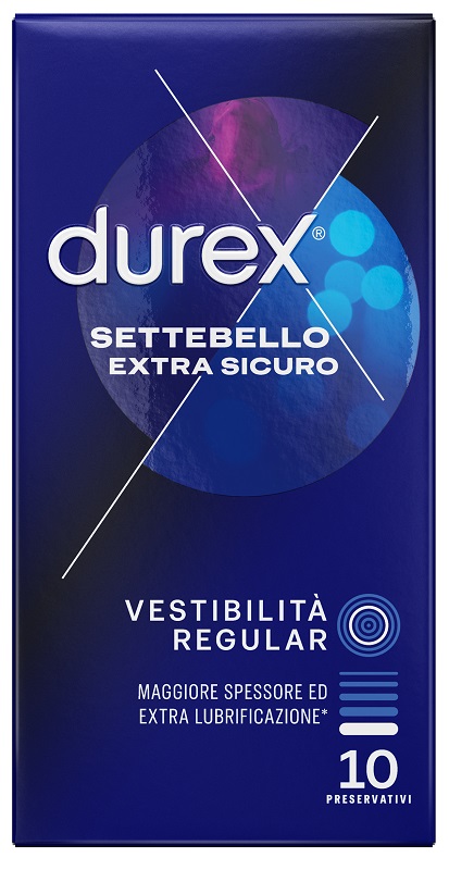 PROFILATTICO DUREX SETTEBELLO EXTRA SICURO 10 PEZZI - farmacia187.it