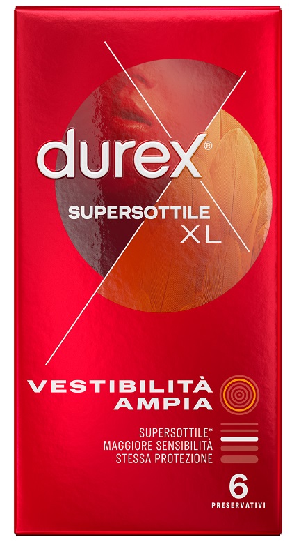 PROFILATTICO DUREX SUPERSOTTILE XL 6 PEZZI - farmacia187.it